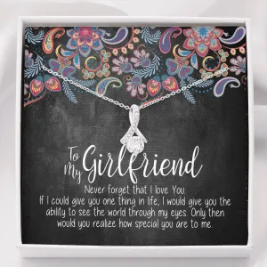 To My Girlfriend Alluring Beauty Necklace, Necklace for Girlfriend