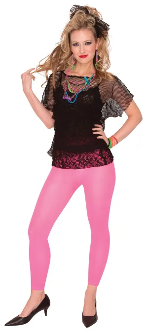 Totally 80s Black Fishnet T-Shirt