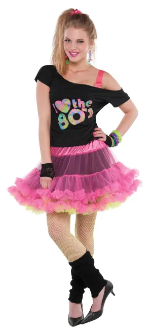Totally 80s reversible tulle tutu skirt