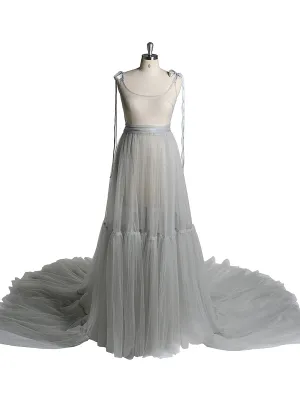 V-Neck Sleeveless Sexy Slit Evening Dress for Photo Shoot YW2025