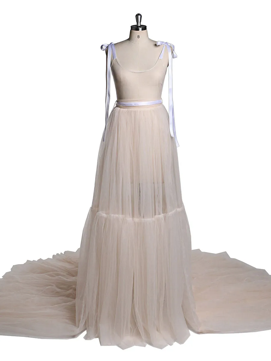 V-Neck Sleeveless Sexy Slit Evening Dress for Photo Shoot YW2025