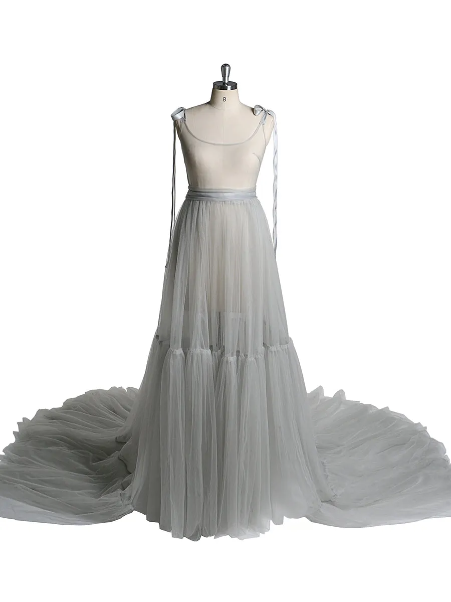 V-Neck Sleeveless Sexy Slit Evening Dress for Photo Shoot YW2025