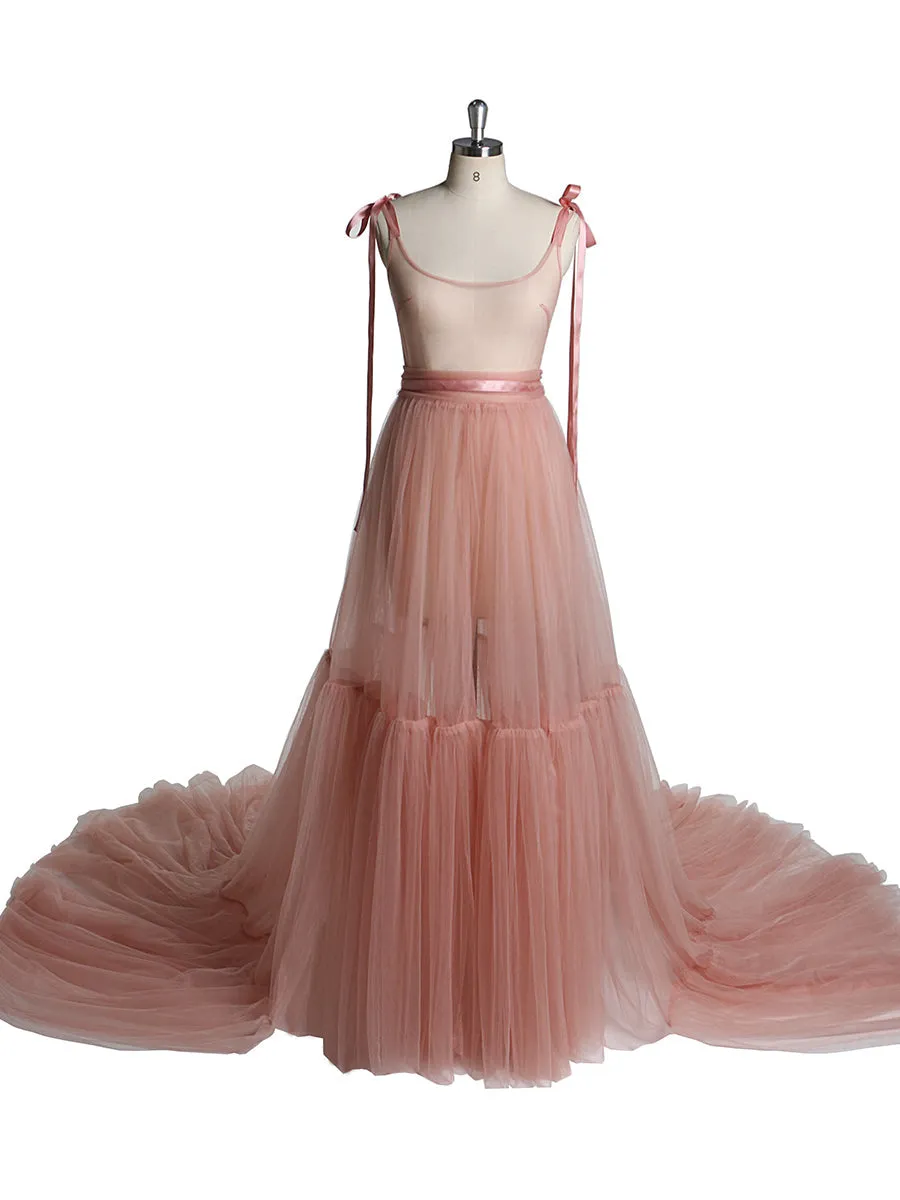 V-Neck Sleeveless Sexy Slit Evening Dress for Photo Shoot YW2025