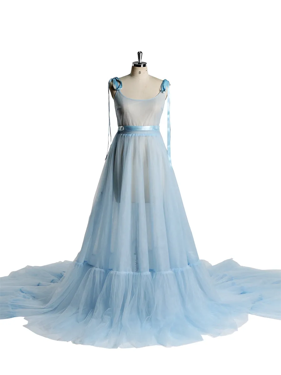V-Neck Sleeveless Sexy Slit Evening Dress for Photo Shoot YW2025