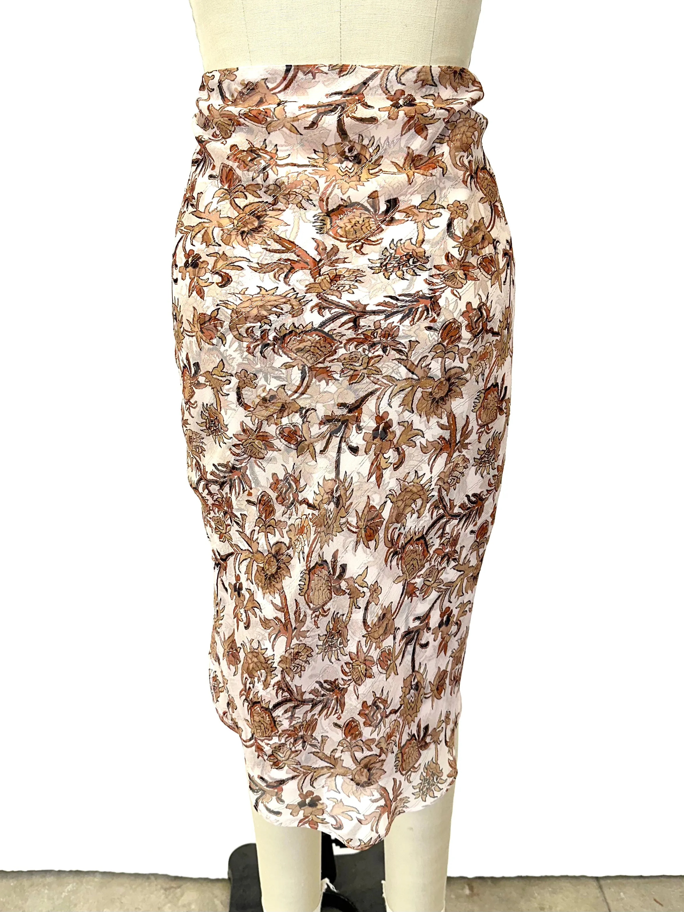 Veronica Beard Chiffon Asymmetrical Skirt