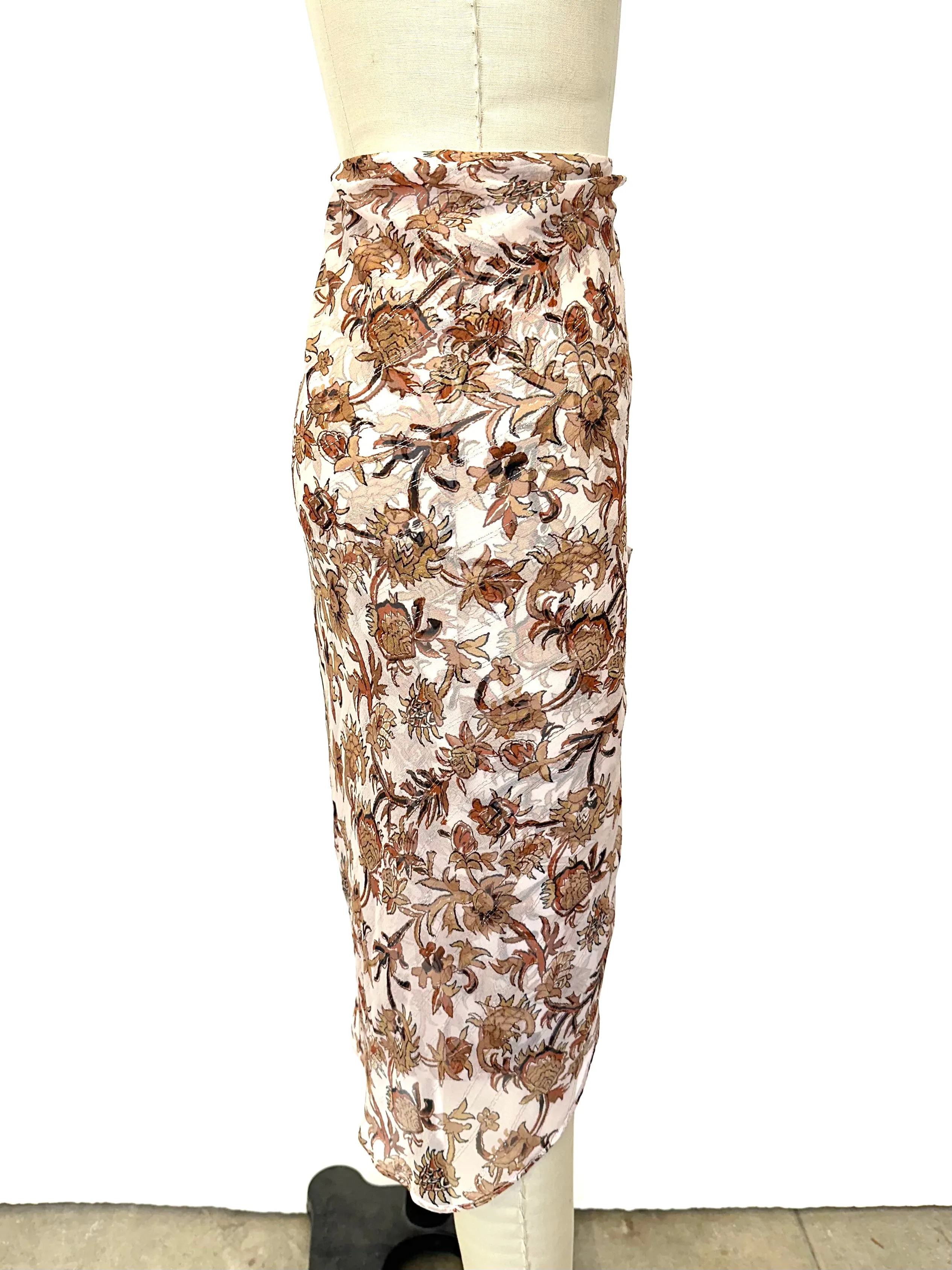Veronica Beard Chiffon Asymmetrical Skirt