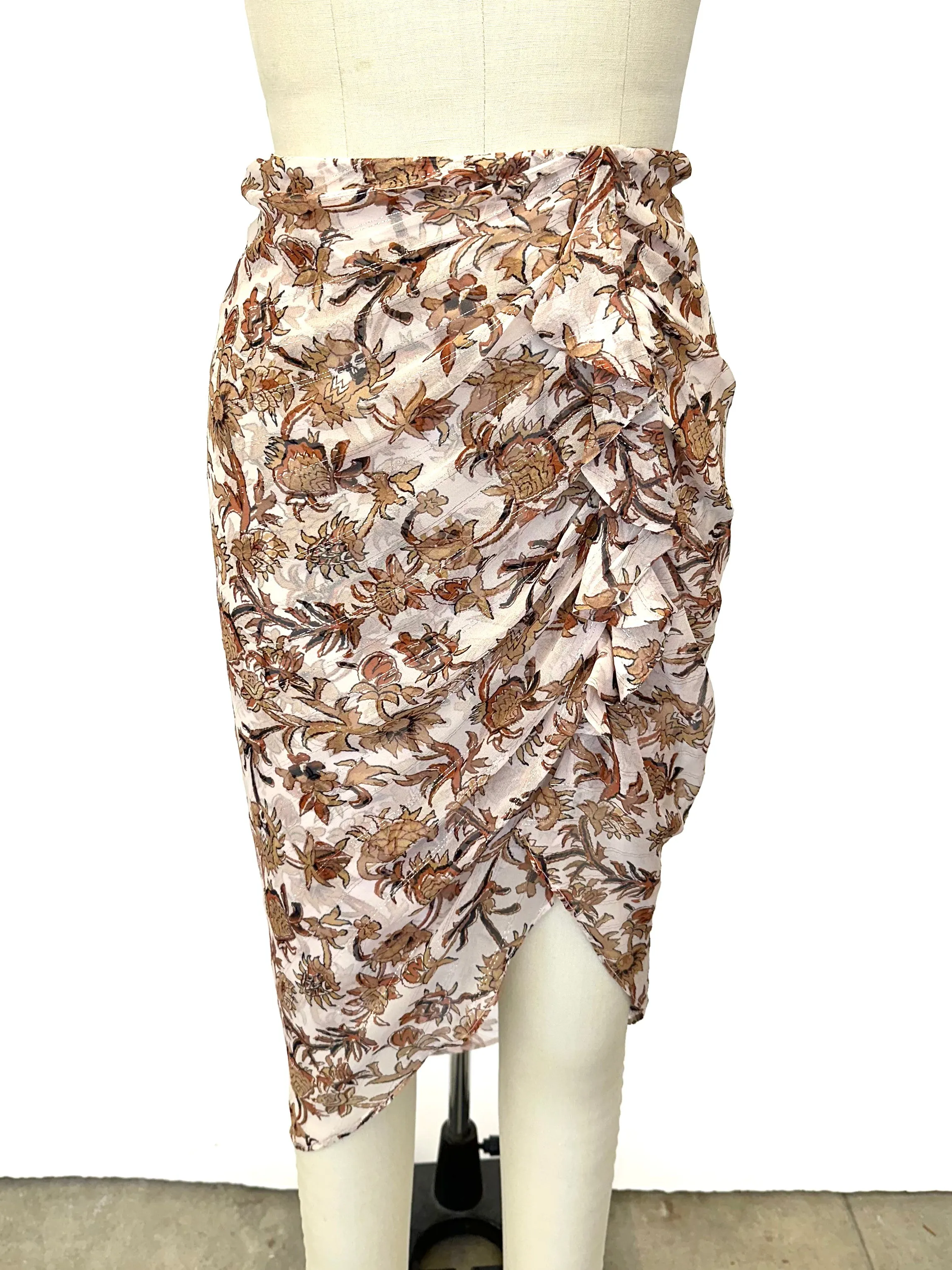 Veronica Beard Chiffon Asymmetrical Skirt