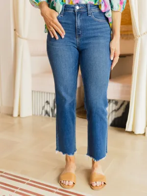 Vervet High Rise Crop Straight