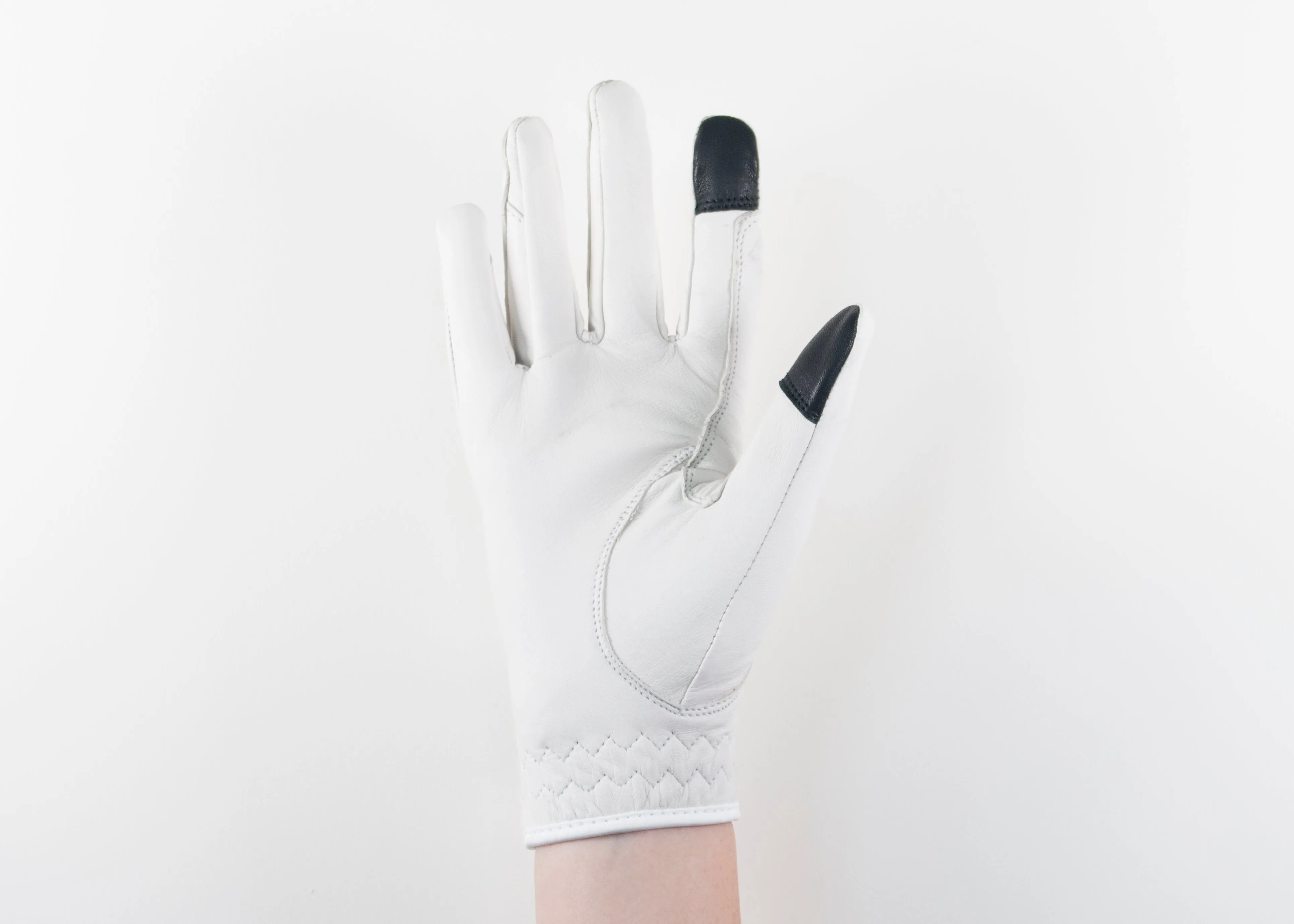 White Napa Leather Gloves