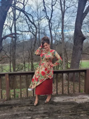 Winter Floral Adelaide Tunic