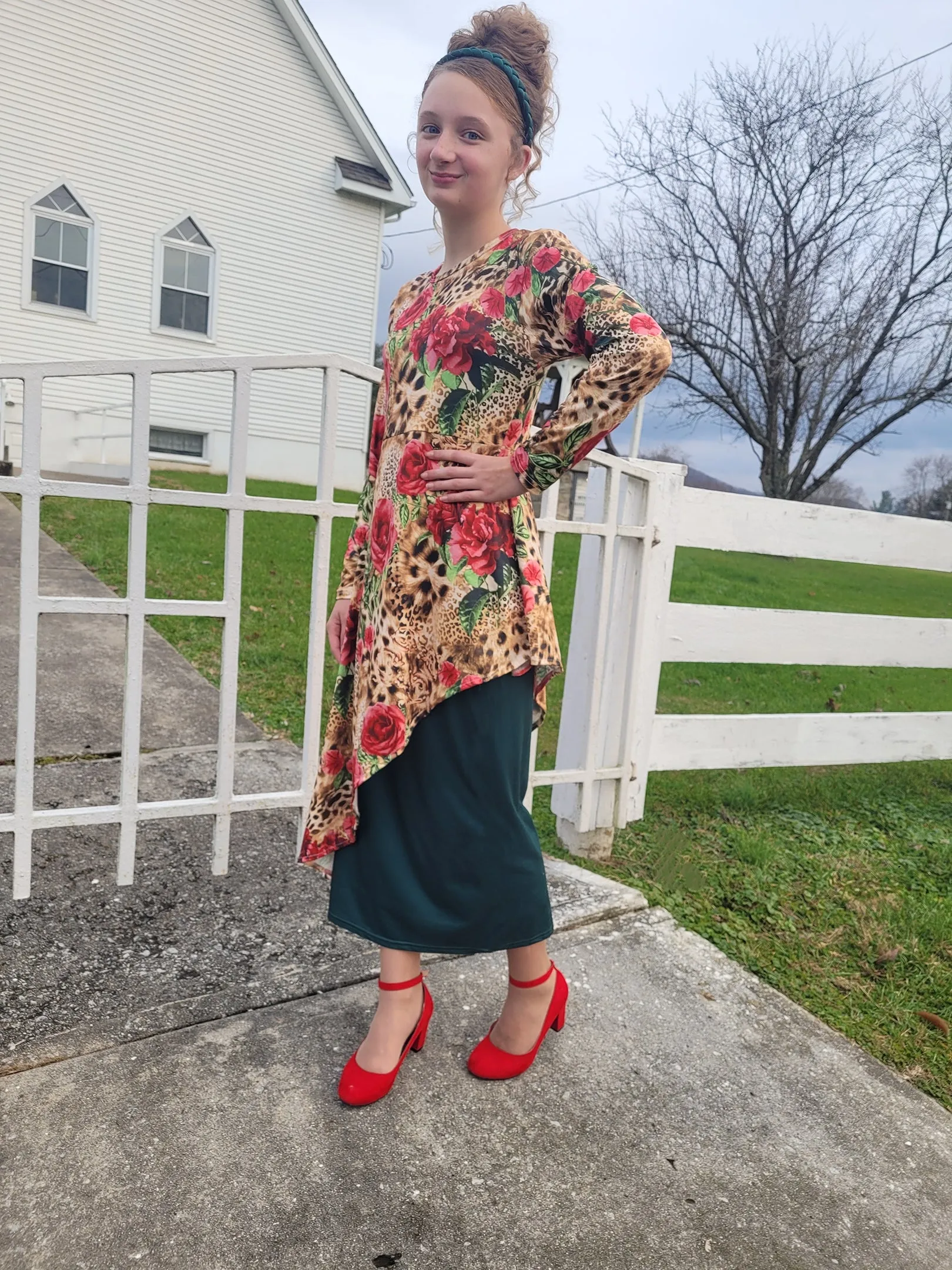 Winter Floral Adelaide Tunic