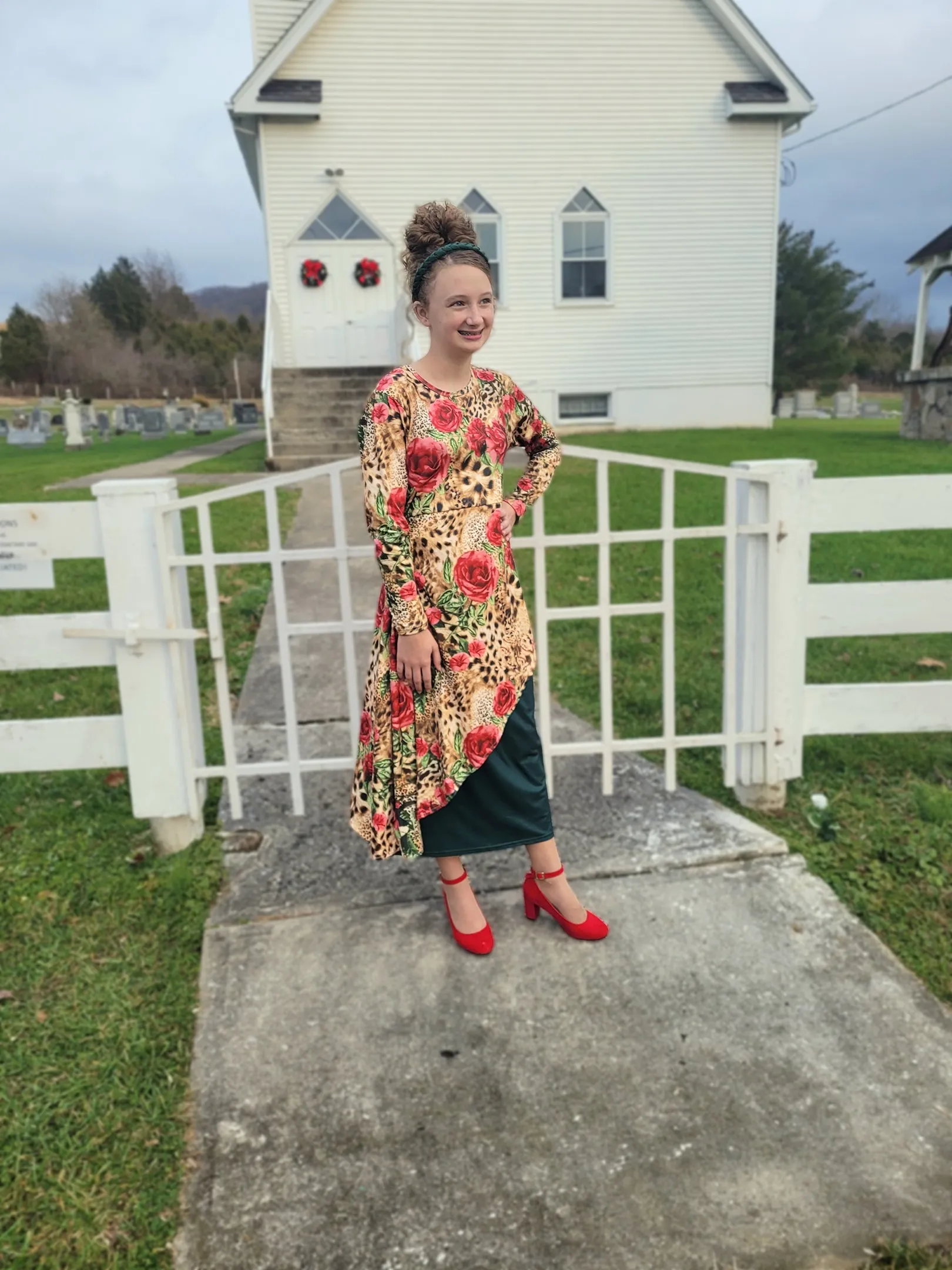 Winter Floral Adelaide Tunic